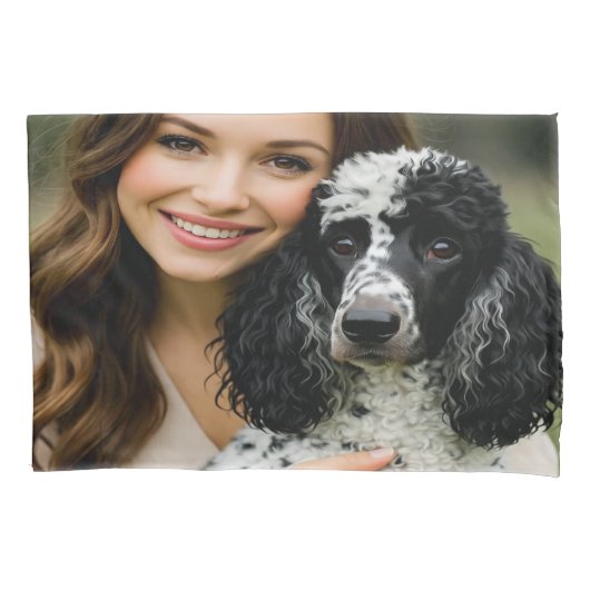Add Poddle Photo Personalize Customize Kissenbezug (Vorderseite-Links)