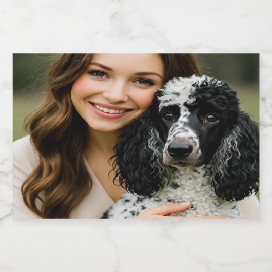 Add Poddle Photo Personalize Customize Lebensmitteletikett (Einzelnes Label)