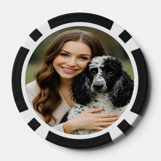 Add Poddle Photo Personalize Customize Pokerchips (Rückseite)