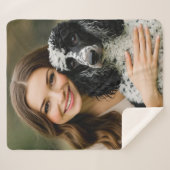 Add Poddle Photo Personalize Customize Sherpadecke (Vorderseite (Horizontal))
