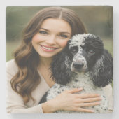 Add Poddle Photo Personalize Customize Steinuntersetzer (Vorderseite)