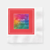 Add Promotionen Logo Weihnachten Roter Cocktail Co Serviette (Vorderseite)