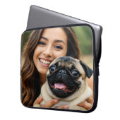 Add Pug Photo Personalize Customize Laptopschutzhülle (Vorderseite Links)