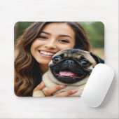 Add Pug Photo Personalize Customize Mousepad (Mit Mouse)