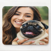 Add Pug Photo Personalize Customize Mousepad (Vorne)