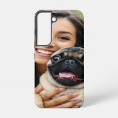 Add Pug Photo Personalize Customize Samsung Galaxy Hülle (Rückseite)