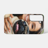 Add Pug Photo Personalize Customize Samsung Galaxy Hülle (Rückseite (Horizontal))