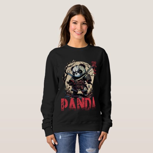 Add Samurai Panda to Japanese Art 1 Sweatshirt (Vorne ganz)
