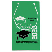 Add School Green Abschluss Kleine Geschenktüte (Rückseite)