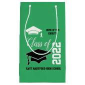 Add School Green Abschluss Kleine Geschenktüte (Vorderseite)