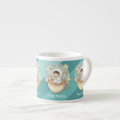 Add Text Mini Cat Espresso Cup Barista Coffee Gift Espressotasse (Vorderseite Rechts)