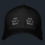 Add Text & More! Customize Your Own Personalized Bestickte Baseballkappe<br><div class="desc">Customize with your own personalized designs,  quotes,  texts and more. Also choose from premade designs,  from many different categories as well.</div>