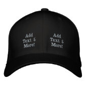 Add Text & More! Customize Your Own Personalized Bestickte Baseballkappe (Vorderseite)