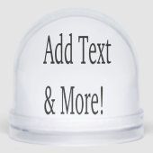 Add Text & More! Customize Your Own Personalized Schneekugeln (Vorderseite)