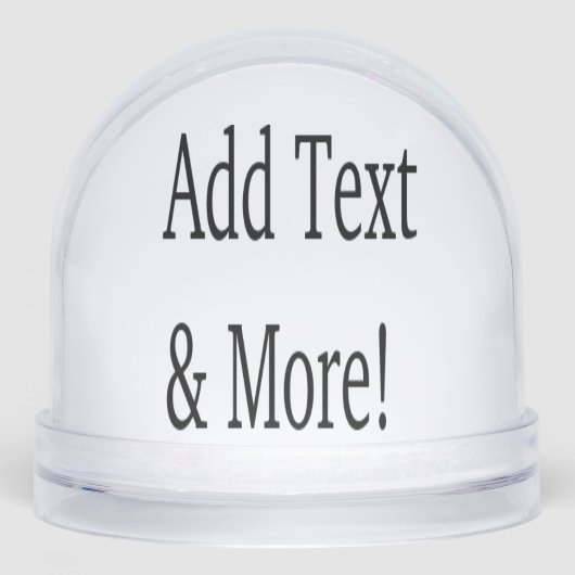 Add Text & More! Customize Your Own Personalized Schneekugeln (Vorderseite)