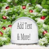 Add Text & More! Customize Your Own Personalized Schneekugeln (Weihnachten)