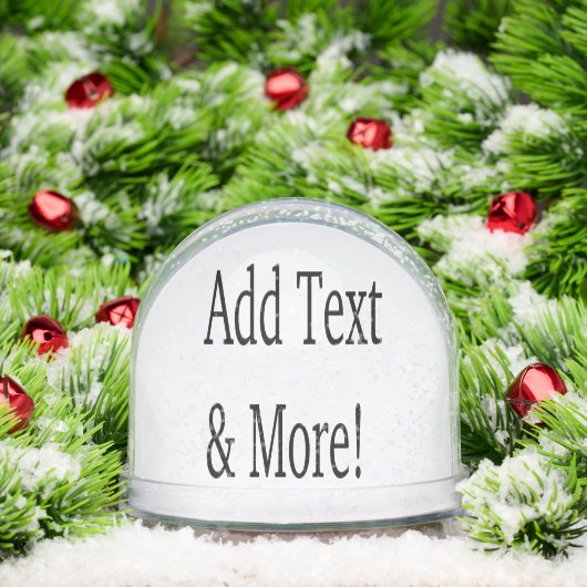 Add Text & More! Customize Your Own Personalized Schneekugeln (Weihnachten)