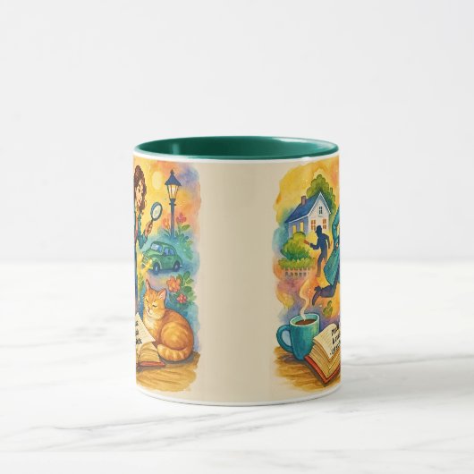 Add Text Name, Murder Mischief Coffee Tasse (Zentrum)