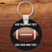 Add text on football throw pillow schlüsselanhänger (Vorderseite)