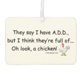 ADD Vollständig für Hühner Autolufterfrischer (Rückseite)