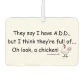 ADD Vollständig für Hühner Autolufterfrischer (Vorderseite)