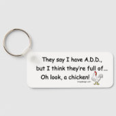 ADD Vollständig für Hühner Schlüsselanhänger (Rückseite)