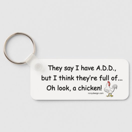 ADD Vollständig für Hühner Schlüsselanhänger (Rückseite)