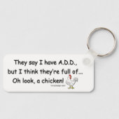 ADD Vollständig für Hühner Schlüsselanhänger (Vorderseite)