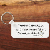 ADD Vollständig für Hühner Schlüsselanhänger (Rückseite)