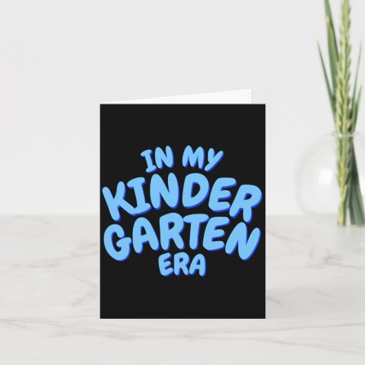 Add Word In My Kindergarten Era Blue Toddler T Shi Karte (Vorderseite)