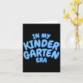 Add Word In My Kindergarten Era Blue Toddler T Shi Karte (Gelbe Blume)