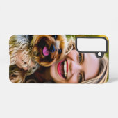 Add Yorkshire Terrier Photo Personalize Samsung Galaxy Hülle (Rückseite (Horizontal))