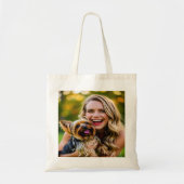 Add Yorkshire Terrier Photo Personalize Tragetasche (Vorne)