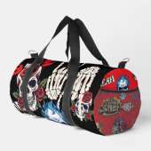 Add you name streetart illustrations Spooky black Duffle Bag (Rechte Ecke)