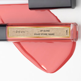 Add Your Brand Gold kraft lip balm labels Etiketten