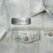 Add Your Business Corporate Logo Here Metal Namensschild (Beispiel)