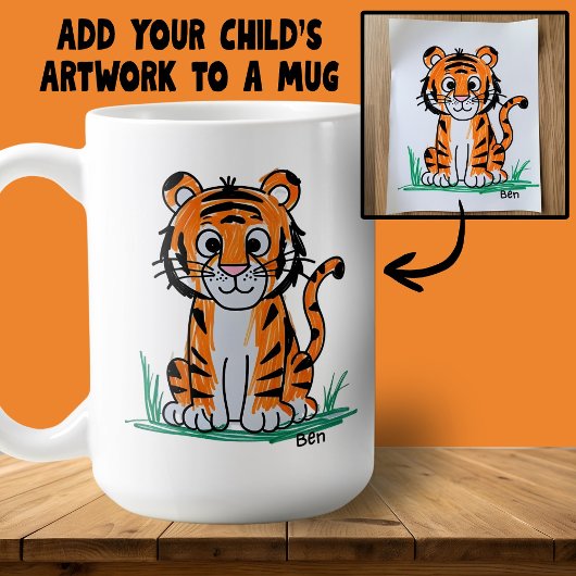 Add Your Child's Artwork to a Coffee Cup Kaffeetasse