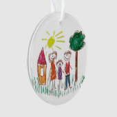 Add your Child's Artwork to this  Ornament (Vorderseite)