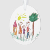 Add your Child's Artwork to this  Ornament (Vorderseite)