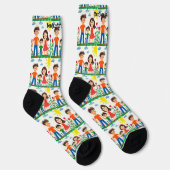 Add your Child's Artwork to this  Socken (Rechts)