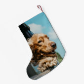 Add Your Custom Photo Dog Pets Kleiner Weihnachtsstrumpf (Rückseite (Hängend))