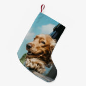 Add Your Custom Photo Dog Pets Kleiner Weihnachtsstrumpf (Vorderansicht (hängend))