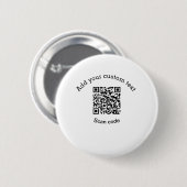 Add your custom text scan QR code business  Button (Vorne & Hinten)