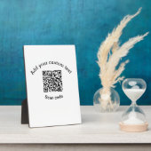 Add your custom text scan QR code business Fotoplatte (Seite)