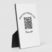 Add your custom text scan QR code business Fotoplatte (Seite)