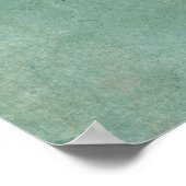 Add Your Custom Text Subtle Turquoise Grunge Poster (Ecke)