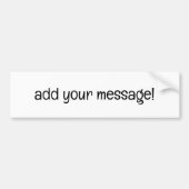 Add Your Design Autoaufkleber (Vorne)