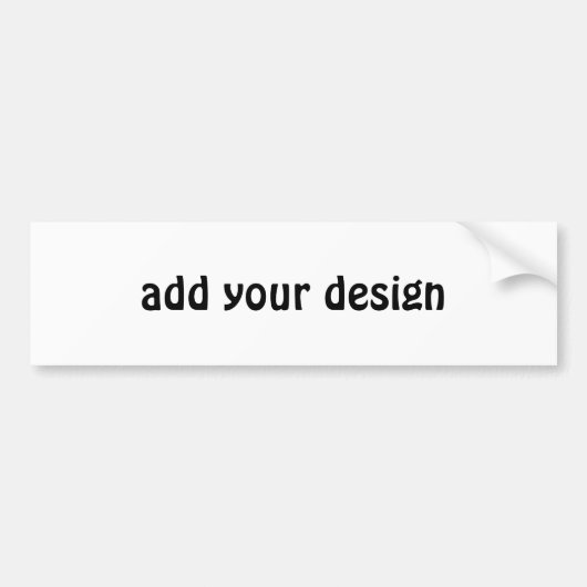Add Your Design Autoaufkleber (Vorne)