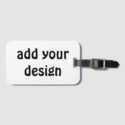 Add Your Design Gepäckanhänger (Vorderseite (Horizontal))