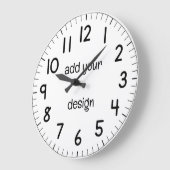 Add Your Design Große Wanduhr (Winkel)
